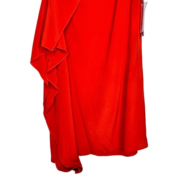 NWT Vionnet Paris Silk Tunic Dress Orange Red SZ 42 - Picture 8 of 16